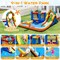 Colorful Inflatable Water Park Slide Bouncer Jumping Mat Climbing Wall for Kids